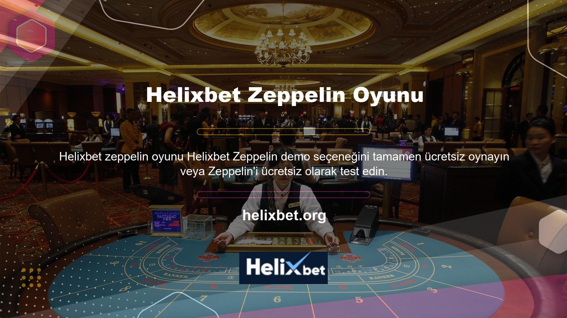 Helixbet, Led Zeppelin adlı bir bahis ve casino sitesidir, bu nedenle bu alanda ilerlemek veya düşük riskle oynamak isteyen oyun severler için demo versiyonu sunulmaktadır
